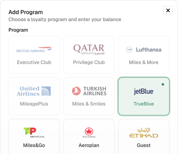 Connect your loyalty accounts